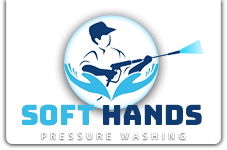 Soft Hands Pressure Washing Logo